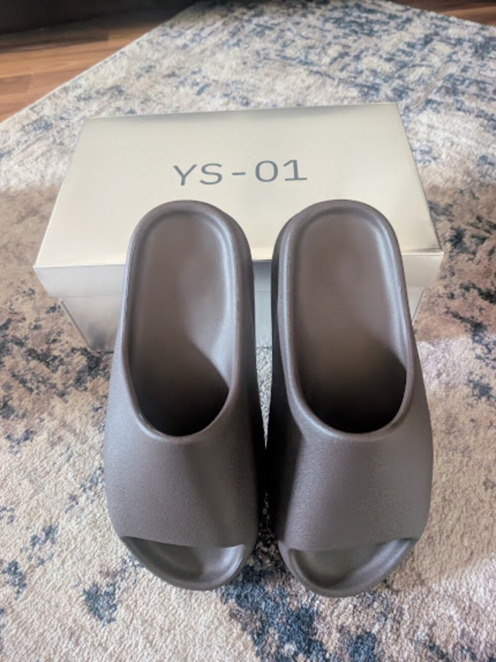 NIB YZY Yeezy YS-01 Slide Chocolate Brown Men's Size 11 New